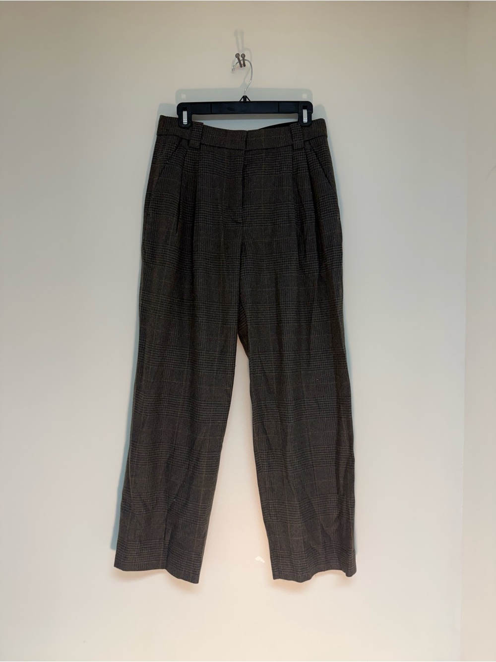 A.L.C. Women's Gray Glen Plaid Trousers